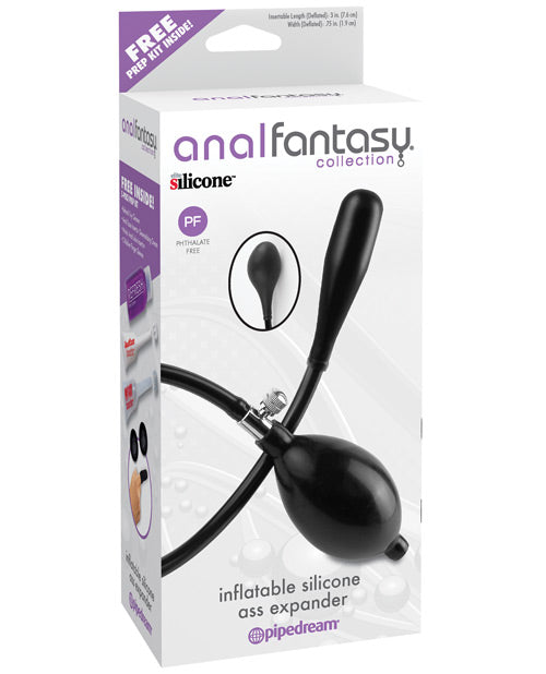 Anal Fantasy Collection Inflatable Silicone Ass Expander - Black