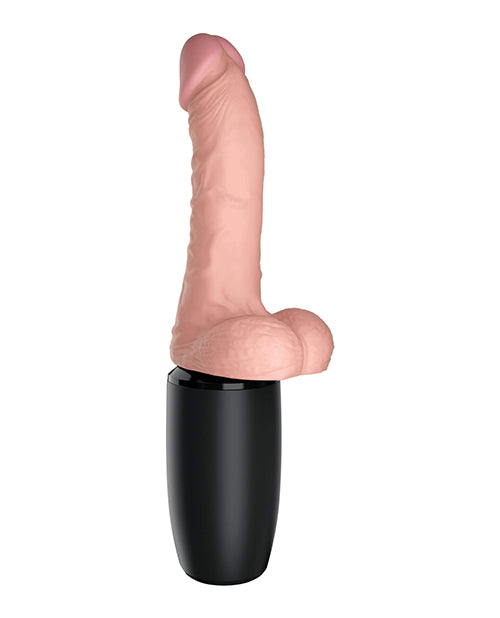 King Cock Plus Thrusting, Warming & Vibrating  6.5" Triple Threat Dong