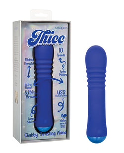 Thicc Chubby Thrusting Wand - Blue