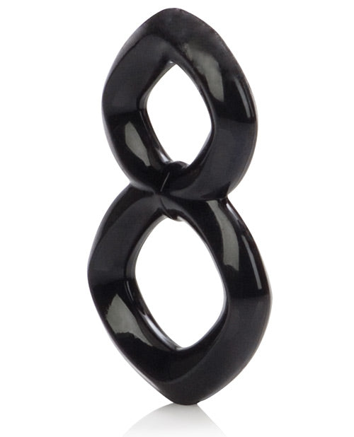 Crazy 8 Enhancer Double Cock Ring - Black