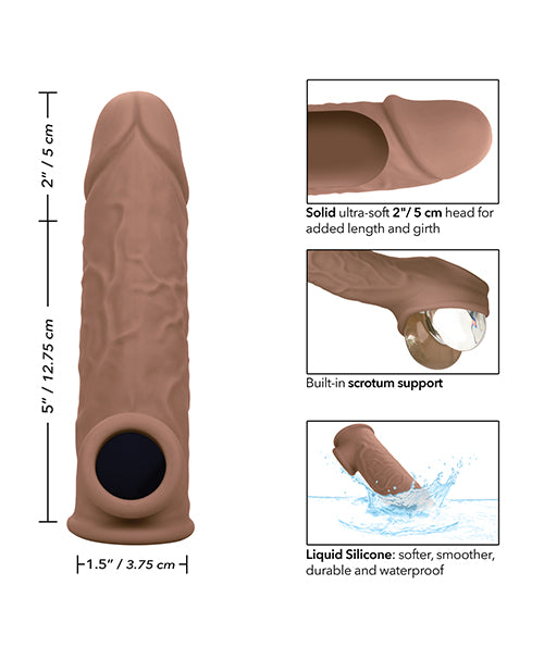 Performance Maxx Life-Like 7" Penis Extension - Brown