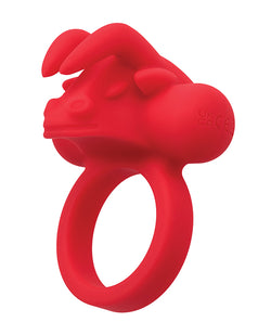 Couple's Enhancer Silicone Rechargeable The Matador Enhancer w/Triple Stimulation - Red