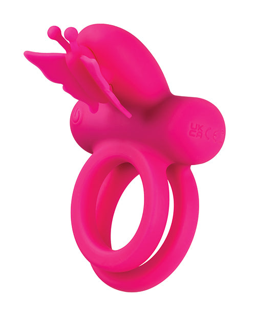 Silicone Rechargeable Butterfly Dual Ring