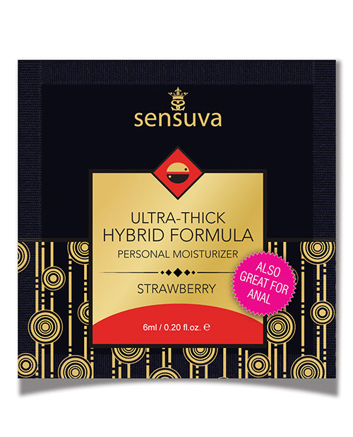 Sensuva Ultra Thick Hybrid Personal Moisturizer Single Use Packet