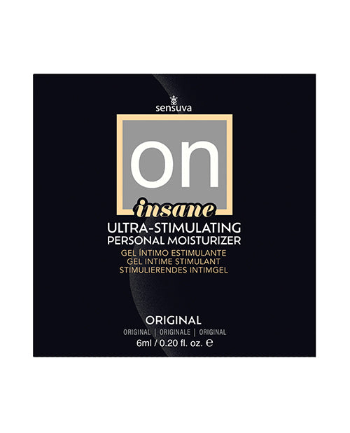 ON Insane Ultra Original Stimulating Personal Moisturizer - 6 ml Single Use Packet