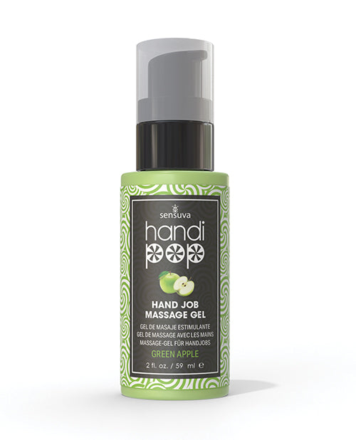 Handipop Hand Job Massage Gel - 2 oz Bottle Green Apple