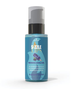 Sizzle Lips Warming Gel - 2 oz Bottle Blueberry Ice Pop