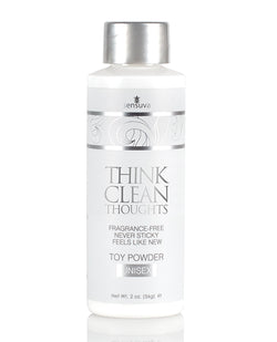 Sensuva Think Clean Thoughts Toy Powder - 2 oz Bottle