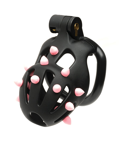 Sport Fucker Cellmate FlexiSpike Chastity Cage - Black/Pink