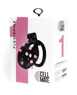 Sport Fucker Cellmate FlexiSpike Chastity Cage - Black/Pink