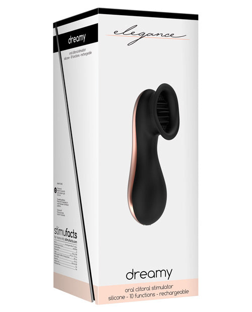 Shots Elegance Dreamy Oral Clitoral Stimulator - 10 Speed Black