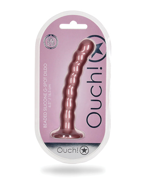 Shots Ouch 6.5" Beaded G-spot Dildo