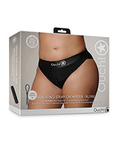 Shots Ouch Vibrating Strap On Hipster - Black