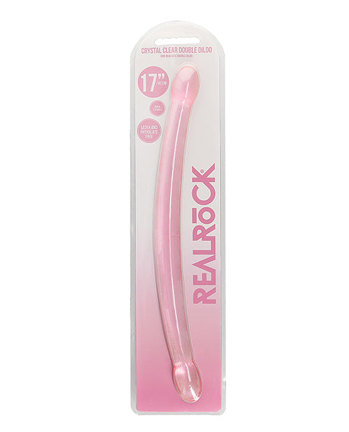 Shots Realrock Crystal Clear 17" Double Dildo