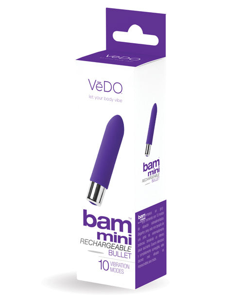 VeDO Bam Mini Rechargeable Bullet Vibe – Into You Indigo