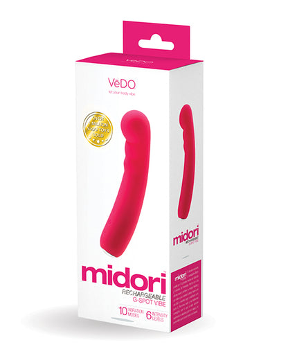 VeDO Midori Rechargeable G-Spot Vibe - Foxy Pink