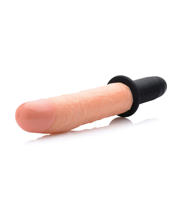 Master Series Onslaught 13 Mode XL Vibrating Dildo Thruster - Light