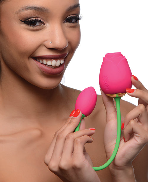 NO ETA Inmi Bloomgasm 5X Suction Rose Duet - Pink