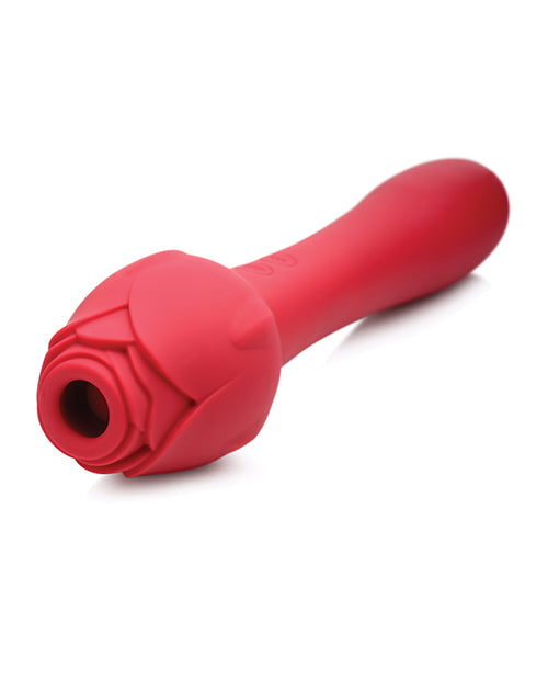 NO ETA Inmi Bloomgasm Sweet Heart Rose 5X Suction & 10X Vibrator - Red