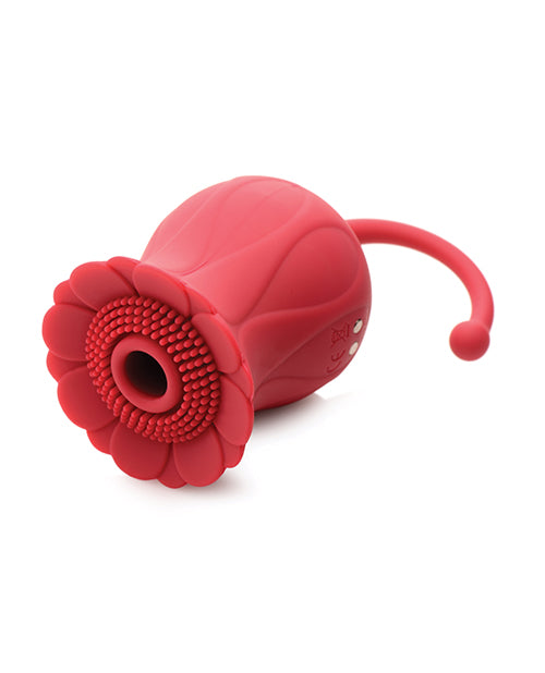 NO ETA Inmi Bloomgasm Royalty Rose 10X Suction & Clit Stimulator - Red