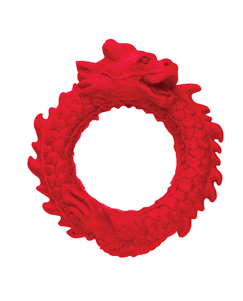 Creature Cocks Rise of the Dragon Silicone Cock Ring - Red