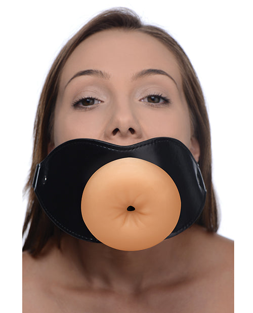 Master Series Ass Face Mouth Gag - Light/Black