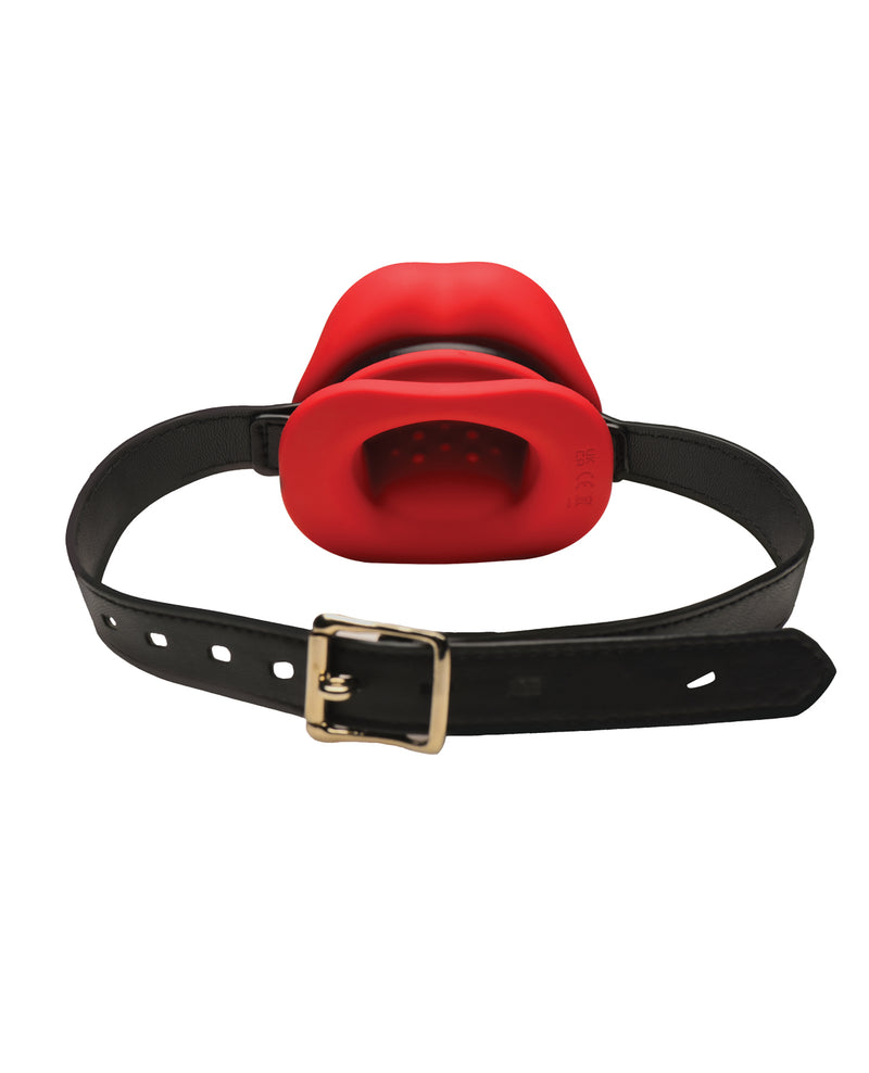 Master Series Vibrating Sissy Mouth Gag - Red