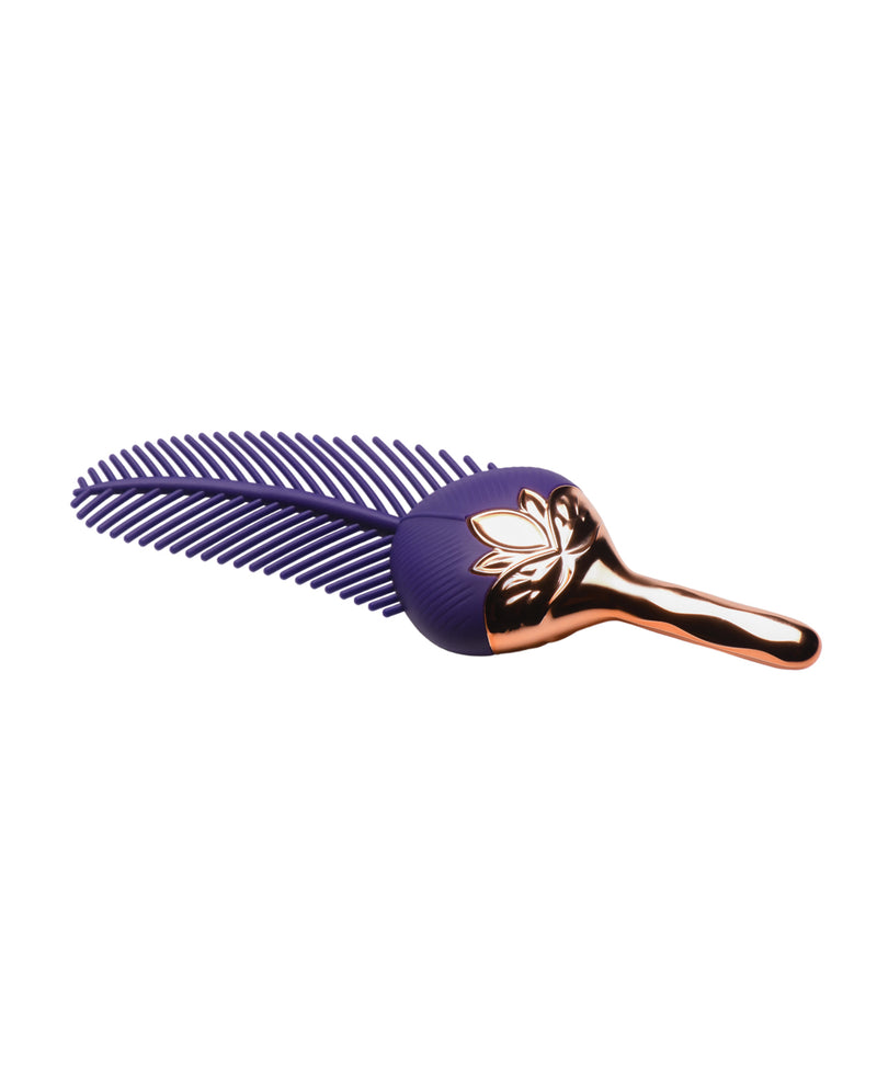 Master Series The Tickler Vibrating Silicone Feather Tickler