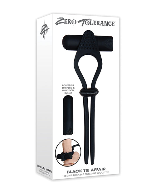 Zero Tolerance Black Tie Affair Cock Ring - Black