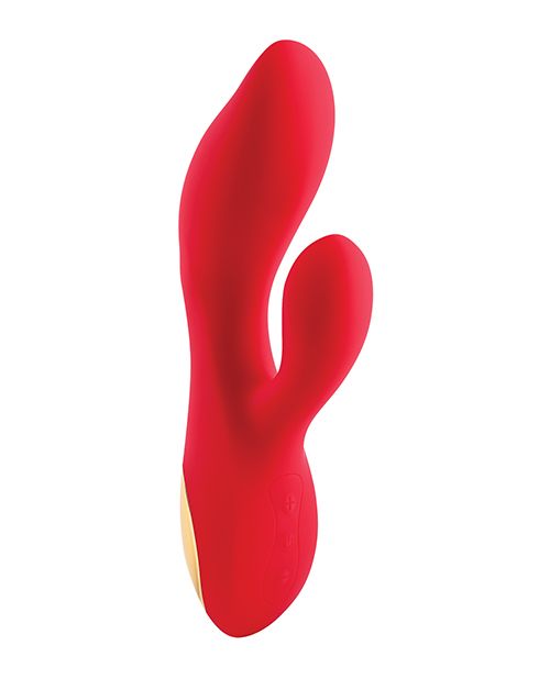 Eve's Big & Curvy G Dual Stimulating Vibe - Red/Gold Shipmysextoys