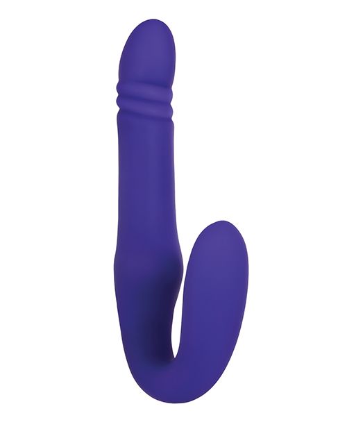 Eve's Ultimate Thrusting Strapless Strap On - Purple Shipmysextoys