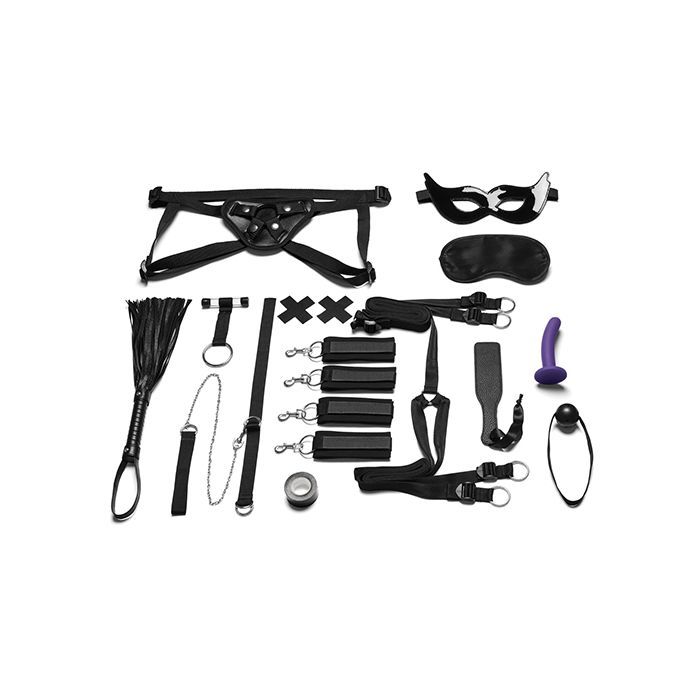 Everything You Need Bondage In a Box 12 pc Bedspreader Set Shipmysextoys