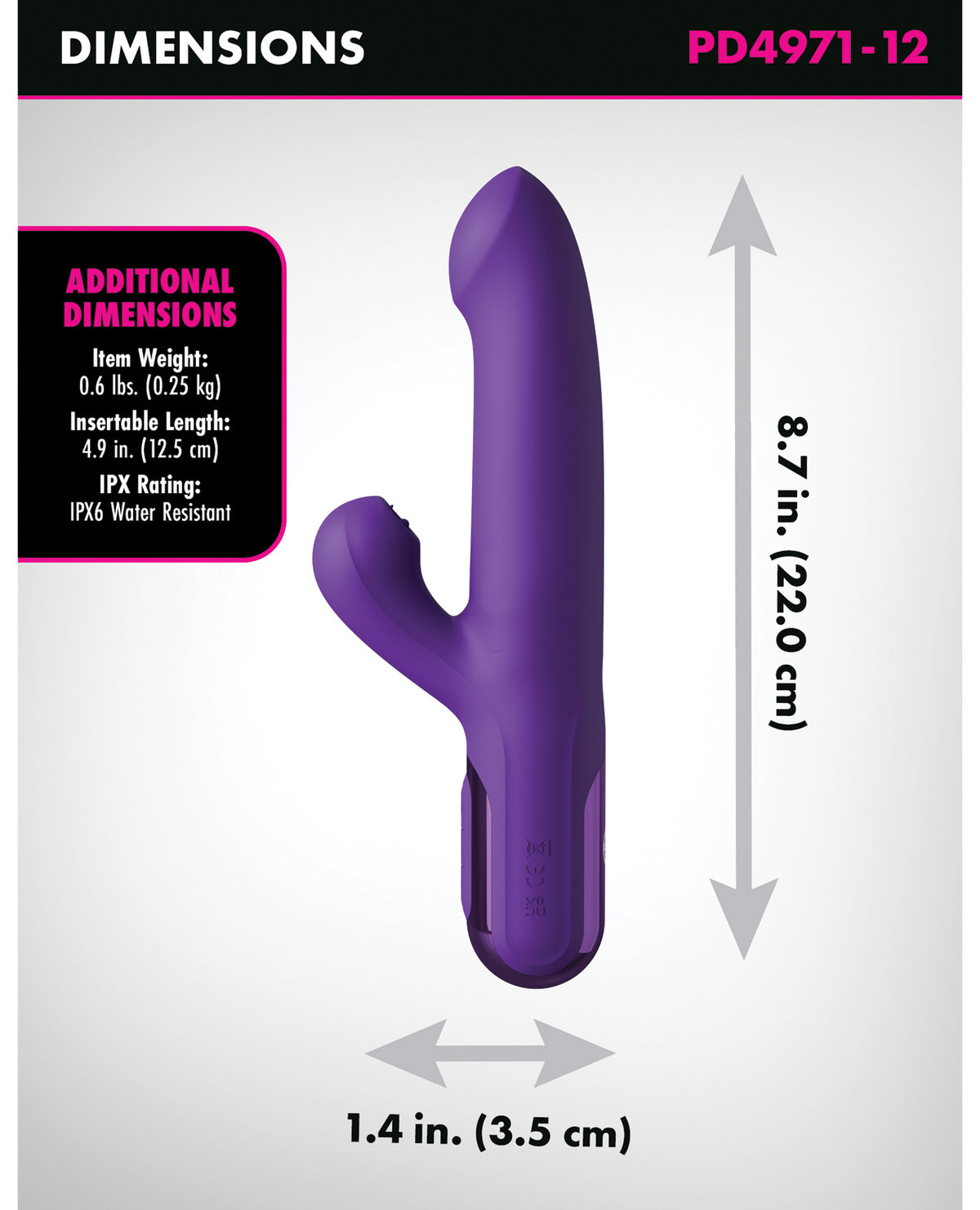 Silicone thrusting and clit flicking rabbit vibrator dimensions 