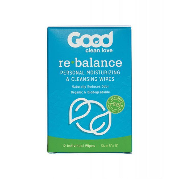 Good Clean Love Rebalance Wipes - Box of 12 Shipmysextoys