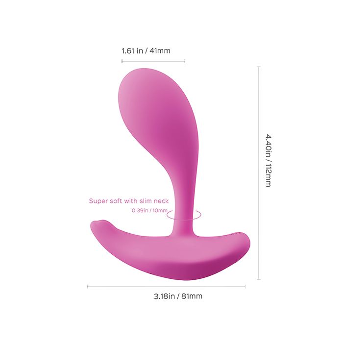 Oly 2 Pressure Sensing App-Enabled Wearable Clit & G Spot Vibrator – Pink