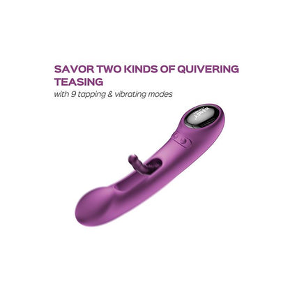 Tempo Pressure Sensing App-Controlled Flapping Vibrator – Purple