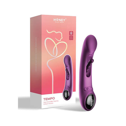 Tempo Pressure Sensing App-Controlled Flapping Vibrator – Purple