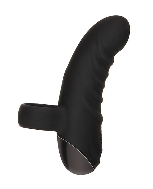 Hooked on You Curved Finger Vibrator - Black Shipmysextoys