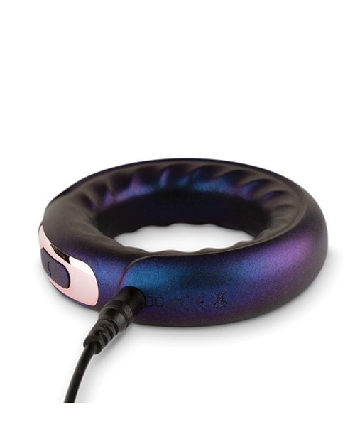 Hueman Saturn Vibrating Cock/Ball Ring - Purple Shipmysextoys