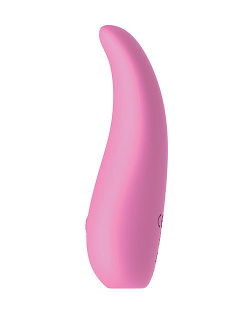Ibiza Tongue Vibe complete  side view to show the curve of the sex toy 