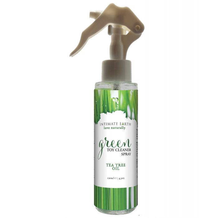 Intimate Earth Toy Cleaner Spray - 4.2 oz Green Tea Tree Oil Shipmysextoys