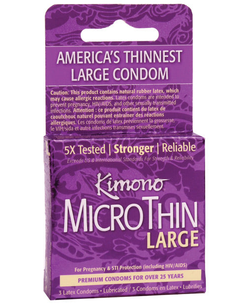 Kimono Micro thin Large condoms box forward facing box 