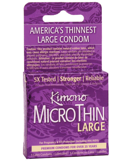 Kimono Micro thin Large condoms box forward facing box 