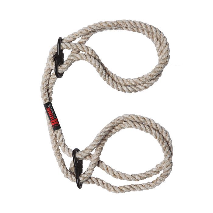 Kink Hogtied - Bind & Tie Wrist or Ankle Cuffs - 6 mm Hemp Shipmysextoys