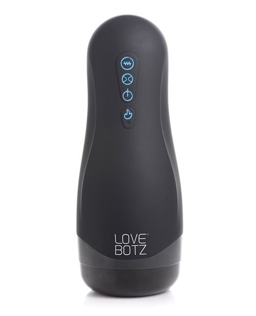 LoveBotz Auto Milker 15x Sucking Masturbator - Black Shipmysextoys