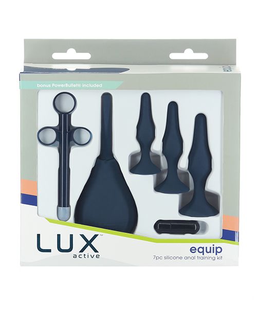 Lux Active Equip Silicone Anal Training Kit - Dark Blue Shipmysextoys