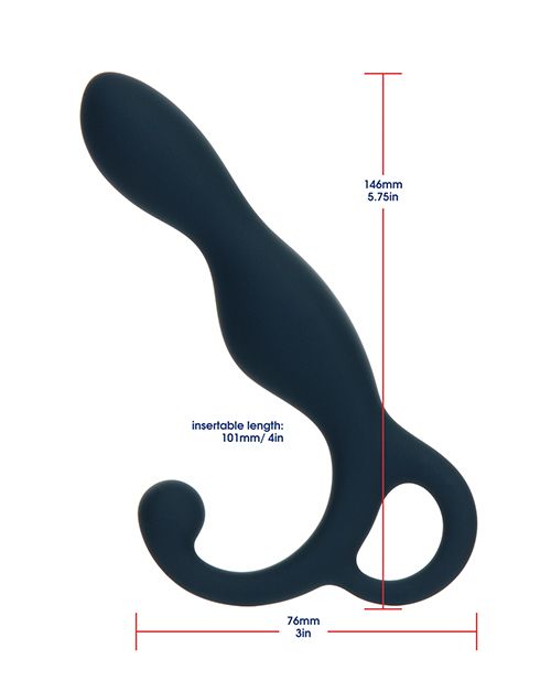 Lux Active LX1 5.75" Silicone Anal Trainer - Dark Blue Shipmysextoys