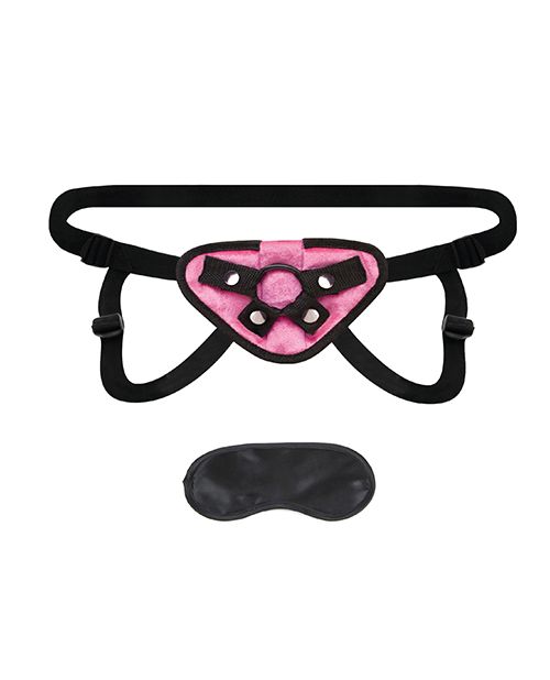 Lux Fetish Strap On Harness - Pink Shipmysextoys
