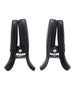 Merci Vibro Grippers rechargeable vibrating nipple clamps in black with adjustable grip and wireless design