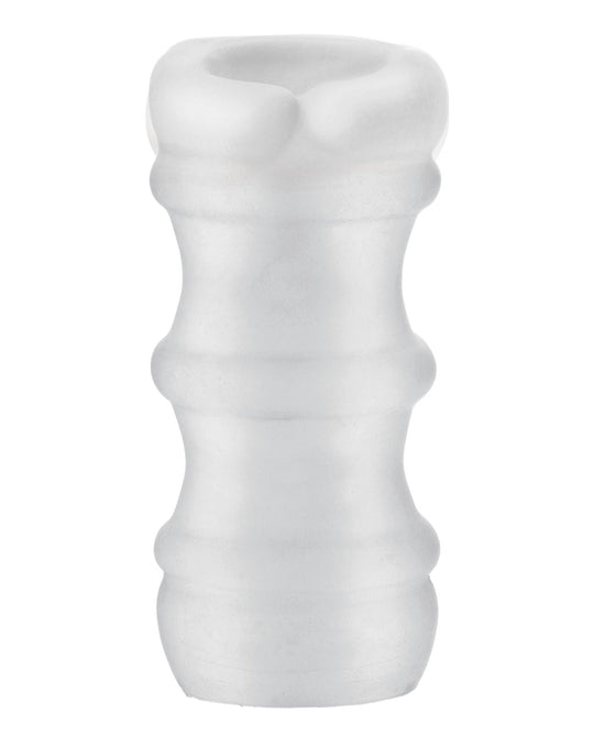 Mood Pleaser Masturbators by Doc Johnson - Soft, stretchy strokers with four internal textures, including Massage Beads for a variety of sensations. Secure finger grips, 4.6 inches long, and perfect for solo or partnered play.